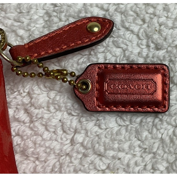 Coach Red Ltd Edition Estee Lauder 2010 Cosmetic Makeup Bag No E1073-B903 EUC - Picture 7 of 10